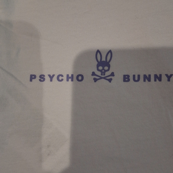Psycho Bunny Boy 's White and Blue Short Sleeve Tee Size 7-8 - Picture 6 of 8